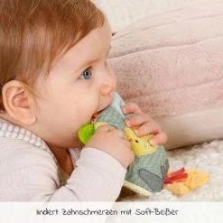 Baby Fehn Greifling mit Beißelement Vulkan - Happy Dino -Günstiges Babyspielzeug Geschäft baby fehn greifling mit beisselement vulkan happy dino 51131 d2