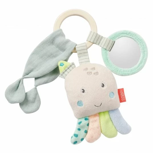 Baby Fehn Greifling mit Holzring Oktopus 18 cm - Meereskinder 1 Baby Fehn Greifling mit Holzring Oktopus 18 cm - Meereskinder