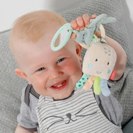 Baby Fehn Greifling mit Holzring Oktopus 18 cm - Meereskinder 2 Baby Fehn Greifling mit Holzring Oktopus 18 cm - Meereskinder – Bild 2