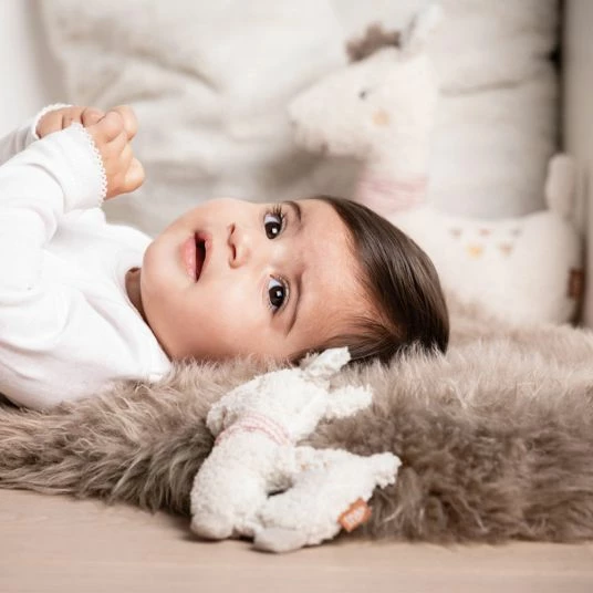 Baby Fehn Greifling mit Rassel Lama Maya - Peru 3 Baby Fehn Greifling mit Rassel Lama Maya - Peru – Bild 3