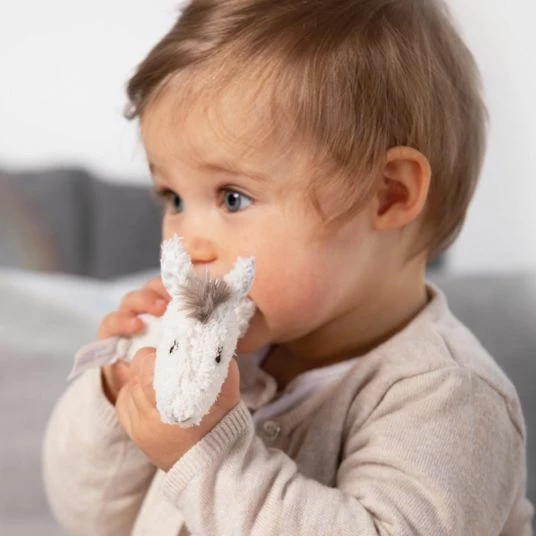 Baby Fehn Greifling mit Rassel Lama Maya - Peru 4 Baby Fehn Greifling mit Rassel Lama Maya - Peru – Bild 4