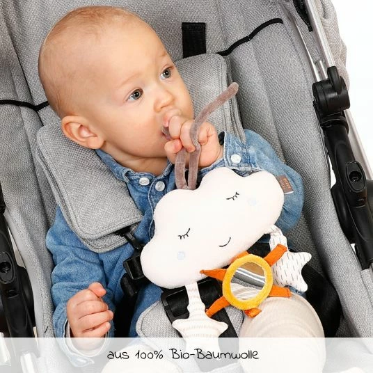 Baby Fehn Hängespielzeug / Mini-Mobile Wolke - Natur 2 Baby Fehn Hängespielzeug / Mini-Mobile Wolke - Natur – Bild 2