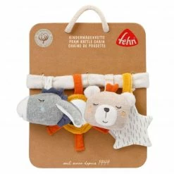 Baby Fehn Kinderwagenkette Esel & Teddy - Natur -Günstiges Babyspielzeug Geschäft baby fehn kinderwagenkette esel teddy natur 52329 d5