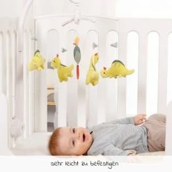 Baby Fehn Musik-Mobile Vulkan - Happy Dino -Günstiges Babyspielzeug Geschäft baby fehn musik mobile vulkan happy dino 51063 d2