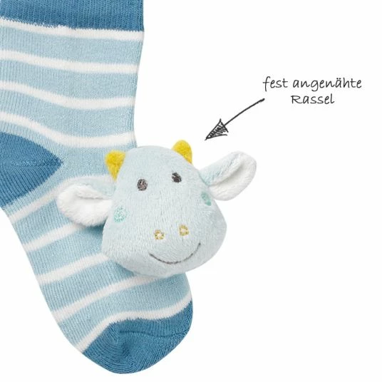 Baby Fehn Rassel-Söckchen Drache - Little Castle - Gr. 0 - 12 Monate 2 Baby Fehn Rassel-Söckchen Drache - Little Castle - Gr. 0 - 12 Monate – Bild 2