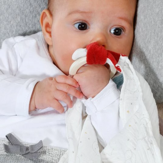 Baby Fehn Schmusetuch Deluxe NATUR aus Bio-Baumwolle - Löwe 4 Baby Fehn Schmusetuch Deluxe NATUR aus Bio-Baumwolle - Löwe – Bild 4