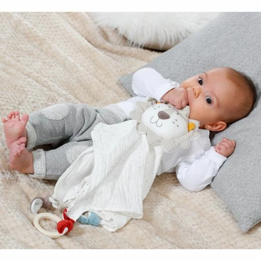 Baby Fehn Schmusetuch Deluxe NATUR aus Bio-Baumwolle - Löwe 6 Baby Fehn Schmusetuch Deluxe NATUR aus Bio-Baumwolle - Löwe – Bild 6