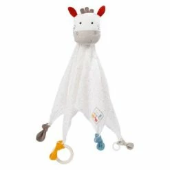 Baby Fehn Schmusetuch Deluxe NATUR aus Bio-Baumwolle - Zebra