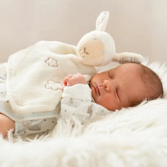 Baby Fehn Schmusetuch Deluxe Schaf - Baby Love 2 Baby Fehn Schmusetuch Deluxe Schaf - Baby Love – Bild 2