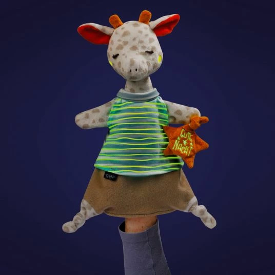 Baby Fehn Schmusetuch / Handpuppe Giraffe 30 cm - Gute Nacht 4 Baby Fehn Schmusetuch / Handpuppe Giraffe 30 cm - Gute Nacht – Bild 4