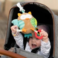 Baby Fehn Spieltier zum Aufhängen / Activity-Greifling Sleeping Forest - Eule -Günstiges Babyspielzeug Geschäft baby fehn spieltier zum aufhangen activity greifling sleeping forest eule 071160 d4
