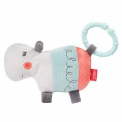 Baby Fehn Spieltier zum Aufhängen Mini-Nilpferd mit Ring - Loopy & Lotta