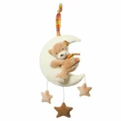 Baby Fehn Spieluhr Teddy auf Mond - Rainbow