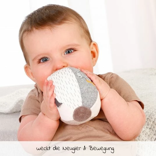 Baby Fehn Stoffball Esel & Teddy - Natur 4 Baby Fehn Stoffball Esel & Teddy - Natur – Bild 4