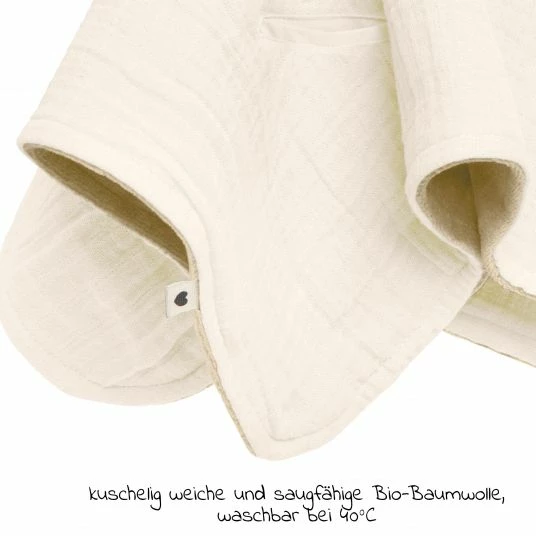 Bibs Schmusetuch mit Känguru-Ohren und Schnullerbefestigung - Ivory 6 Bibs Schmusetuch mit Känguru-Ohren und Schnullerbefestigung - Ivory – Bild 6