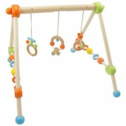 Bieco Spiel-Trapez Baby-Gym aus Holz