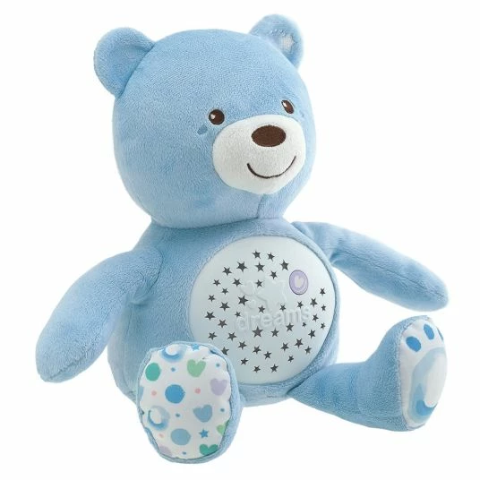Chicco Kuscheltier mit Nachtlicht Baby Bär - Blau 1 Chicco Kuscheltier mit Nachtlicht Baby Bär - Blau