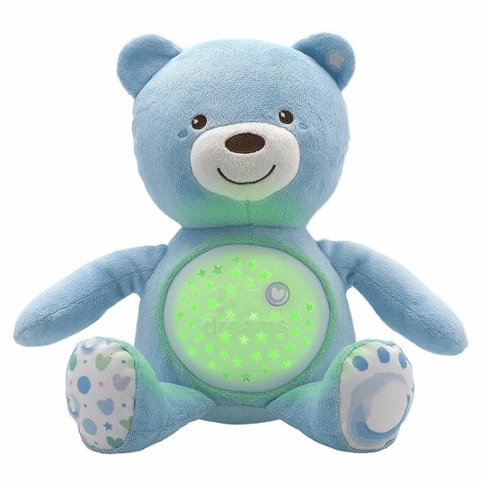 Chicco Kuscheltier mit Nachtlicht Baby Bär - Blau 2 Chicco Kuscheltier mit Nachtlicht Baby Bär - Blau – Bild 2