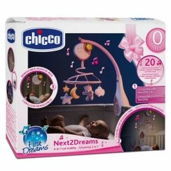Chicco Musik-Mobile Next2Dreams - Rosa -Günstiges Babyspielzeug Geschäft chicco musik mobile next2dreams rosa 00007627100000 d3