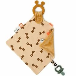 Done by Deer Schmusetuch mit Beißring & Schnullerhalter - Raffi - Mustard