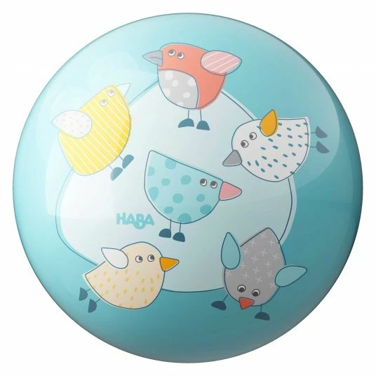 Haba Ball 15 cm - Vögelchen 1 Haba Ball 15 cm - Vögelchen