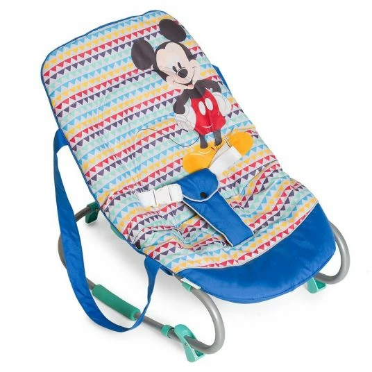 Hauck Babywippe Rocky - Disney - Mickey Geo Blue 1 Hauck Babywippe Rocky - Disney - Mickey Geo Blue
