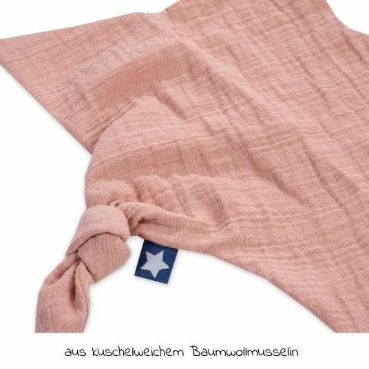 Julius Zöllner Schnuffeltuch Musselin - Dusty Rose 2 Julius Zöllner Schnuffeltuch Musselin - Dusty Rose – Bild 2
