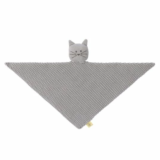 Lässig Strick-Schnuffeltuch aus Bio-Baumwolle - Little Chums Cat 2 Lässig Strick-Schnuffeltuch aus Bio-Baumwolle - Little Chums Cat – Bild 2