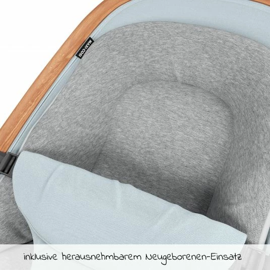Maxi-Cosi 2- in 1 -Babywippe Kori ab der Geburt mit Neugeborenen-Inlay nur 2,3 kg - Essential Grey - Kollektion 2022 5 Maxi-Cosi 2- in 1 -Babywippe Kori ab der Geburt mit Neugeborenen-Inlay nur 2,3 kg - Essential Grey - Kollektion 2022 – Bild 5