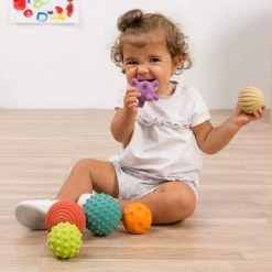Miniland Motorik-Bälle 6er Pack Sensory Balls aus Naturkautschuk -Günstiges Babyspielzeug Geschäft miniland motorik balle 6er pack sensory balls aus naturkautschuk 97314 d3
