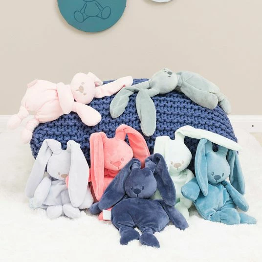Nattou Kuscheltier Hase Lapidou 36 cm - Light Blue 2 Nattou Kuscheltier Hase Lapidou 36 cm - Light Blue – Bild 2