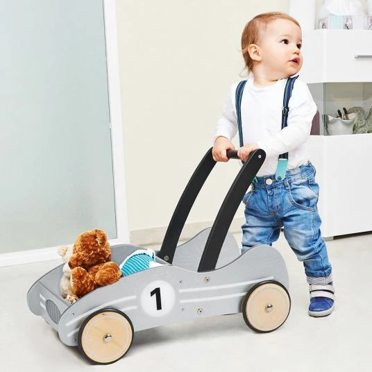 Pinolino Lauflernwagen Kimi - Birke massiv - Silber 3 Pinolino Lauflernwagen Kimi - Birke massiv - Silber – Bild 3