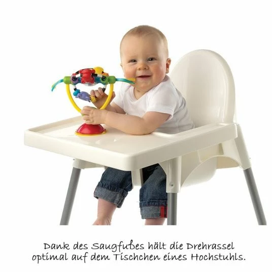 Playgro Hochstuhl-Spielzeug mit Saugfuß - Drehrassel 2 Playgro Hochstuhl-Spielzeug mit Saugfuß - Drehrassel – Bild 2