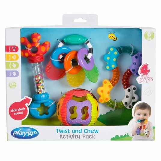 Playgro Spiel- und Geschenkset Activity Pack mit Rassel und Beißring 6 Playgro Spiel- und Geschenkset Activity Pack mit Rassel und Beißring – Bild 6