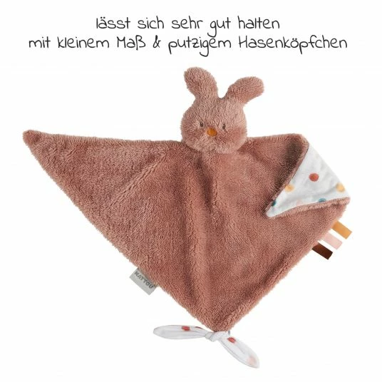 Nattou Schmusetuch Tioidou 65 x 40cm - Hase - Altrosa 3 Nattou Schmusetuch Tioidou 65 x 40cm - Hase - Altrosa – Bild 3
