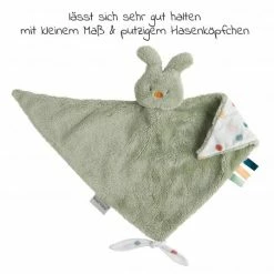 Nattou Schmusetuch Tioidou 66 x 40cm - Hase - Grün -Günstiges Babyspielzeug Geschäft tattou schmusetuch tioidou 66 x 40cm hase grun 830089 d2