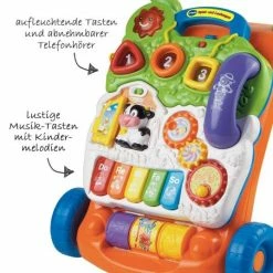 Günstiges Babyspielzeug Geschäft -Günstiges Babyspielzeug Geschäft vtech spiel und laufwagen 2 in 1 orange 80 077064 d1
